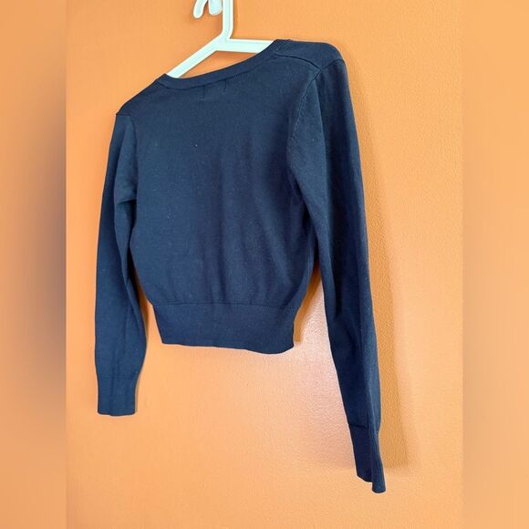 H&M Knit Cardigan in Navy Blue Womens Size XXS - Picture 4 of 5
